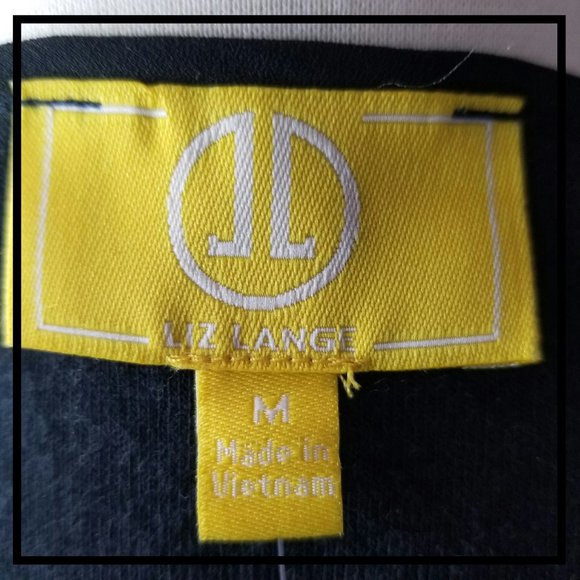 3 PIECE LIZ LANGE, BLACK, CREAM CHIFFON, SIZE M - Picture 8 of 8